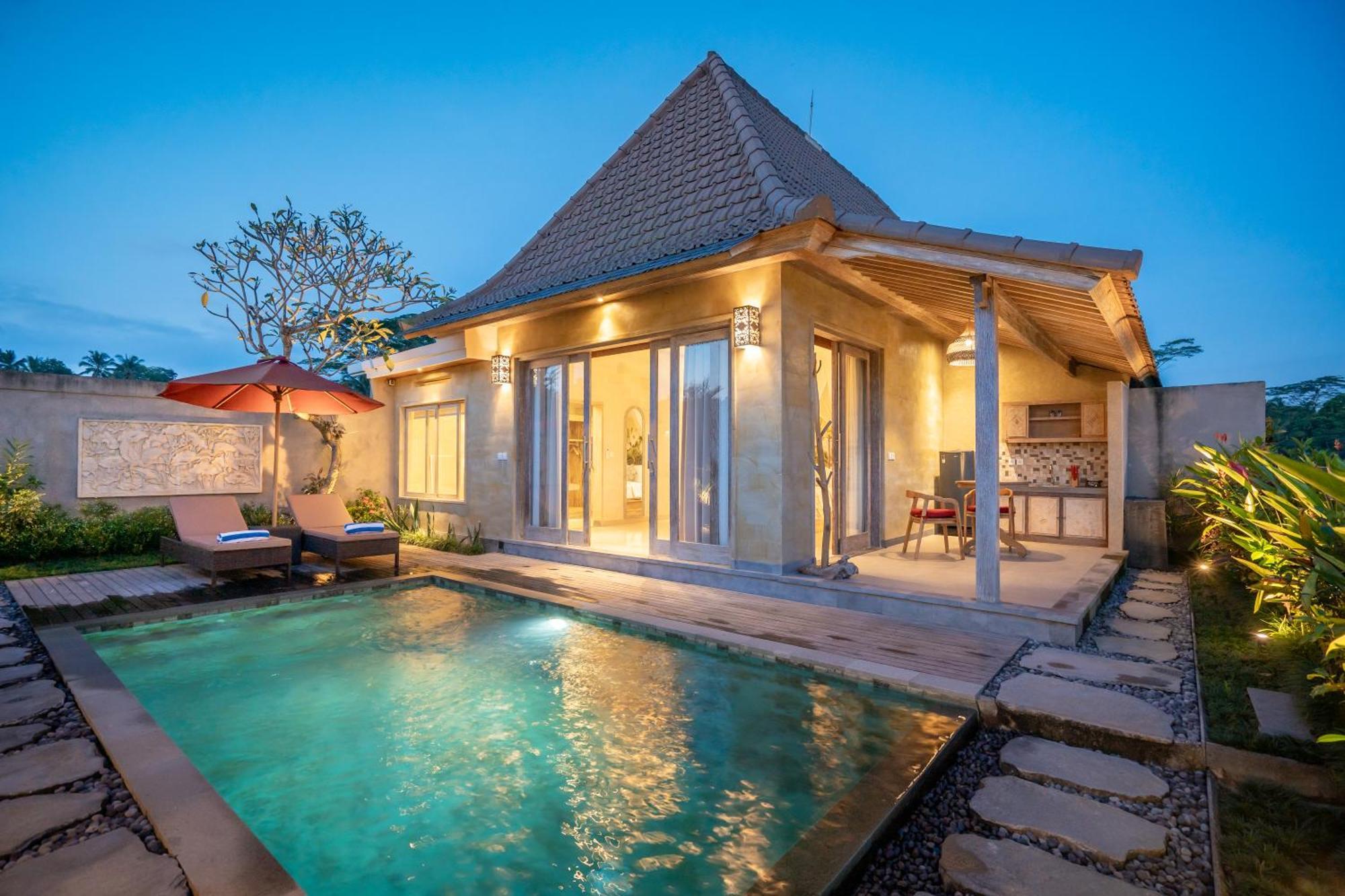 Happy Honeymoon Private Villa ウブド エクステリア 写真