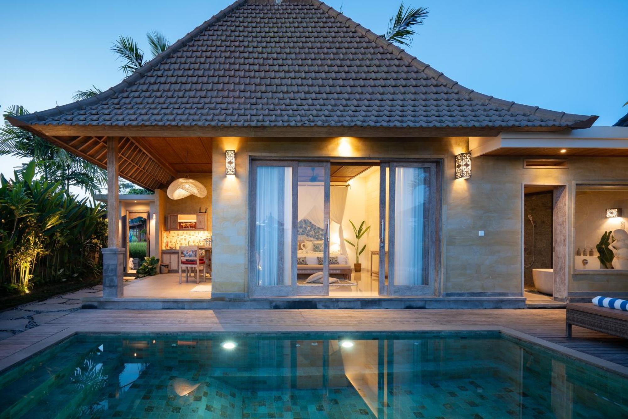 Happy Honeymoon Private Villa ウブド エクステリア 写真